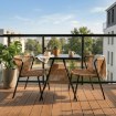 Mebel Elite Набор садовой мебели Triste, коричневый/чёрный, ME.TRISTE/BR/RT/OGR/ZES - Home Club, изображение 2
