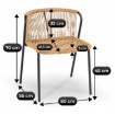 Mebel Elite Набор садовой мебели Triste, коричневый/чёрный, ME.TRISTE/BR/RT/OGR/ZES - Home Club, изображение 10