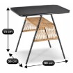 Mebel Elite Набор садовой мебели Triste, коричневый/чёрный, ME.TRISTE/BR/RT/OGR/ZES - Home Club, изображение 11