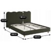 Mebel Elite Ліжко 160x200 Izmir, зелене, ME.IZMIR/160/Z/T/LOZ - Home Club, зображення 6