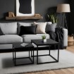 Mebel Elite Набір столиків Tevet, чорний, ME.TEVET/CZ/L - Home Club, зображення 2