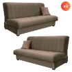 Mebel Elite Набор из 2 диванов-кроватей Sigma бежевого цвета, PPHUE.PICCOLO/PAROS3/Z2/WER - Home Club