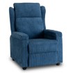 Mebel Elite Раскладной кресло Spencer, темно-синее, из вельвета, ME.SPENCER/GR/SZTR/FW - Home Club, изображение 3