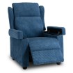 Mebel Elite Раскладной кресло Spencer, темно-синее, из вельвета, ME.SPENCER/GR/SZTR/FW - Home Club, изображение 5