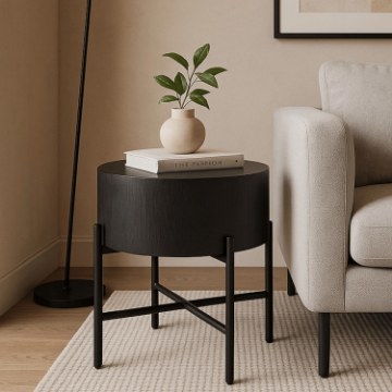 Mebel Elite Столик Ceves, черный, ME.CEVES/CZ/L - Home Club