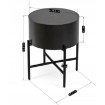 Mebel Elite Столик Ceves, чорний, ME.CEVES/CZ/L - Home Club, зображення 5