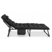 Mebel Elite Садовый шезлонг «Полевая кровать» Saturn, черный, ME.SATURN/CZ/T/LOZ - Home Club, изображение 5
