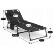 Mebel Elite Садовый шезлонг «Полевая кровать» Saturn, черный, ME.SATURN/CZ/T/LOZ - Home Club, изображение 11