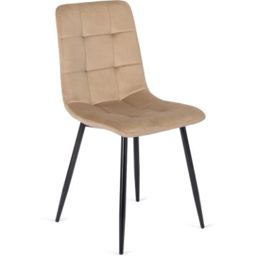 Mebel Elite Стілець Peru, бежевий, велюровий, ME.PERU/BZ/V/K - Home Club