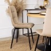 Mebel Elite Стілець Peru, бежевий, велюровий, ME.PERU/BZ/V/K - Home Club, зображення 5
