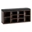 Mebel Elite Шафа для взуття Axel 104 см, дуб рустикальний/чорний, ME.AXEL/DRU/CZ/SZAFKBUT - Home Club