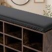 Mebel Elite Шафа для взуття Axel 104 см, дуб рустикальний/чорний, ME.AXEL/DRU/CZ/SZAFKBUT - Home Club, зображення 4
