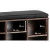 Mebel Elite Шафа для взуття Axel 104 см, дуб рустикальний/чорний, ME.AXEL/DRU/CZ/SZAFKBUT - Home Club, зображення 7