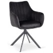 Mebel Elite Вращающееся кресло Mumbai, чёрное, велюровое, ME.MUMBAI/CZ/V/K - Home Club, изображение 6