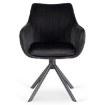 Mebel Elite Вращающееся кресло Mumbai, чёрное, велюровое, ME.MUMBAI/CZ/V/K - Home Club, изображение 7