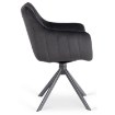 Mebel Elite Вращающееся кресло Mumbai, чёрное, велюровое, ME.MUMBAI/CZ/V/K - Home Club, изображение 8