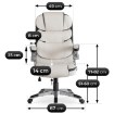 Mebel Elite Вращающееся кресло Liverpool, белый, экокожа, ME.LIVERPOOL/B/E/FO - Home Club, изображение 9