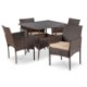 Mebel Elite Комплект садовой мебели Morado, коричневый/бежевый, ME.MORADO/BR/RT/OGR/ZES - Home Club