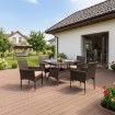 Mebel Elite Комплект садовой мебели Morado, коричневый/бежевый, ME.MORADO/BR/RT/OGR/ZES - Home Club, изображение 2