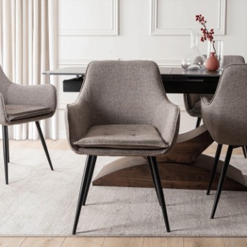 Mebel Elite Стілець Edrick, коричневий, ME.EDRICK/BR/CZ/T/K - Home Club