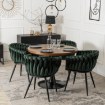 Mebel Elite Стул Elena, зеленый, плетеный, велюровый, ME.ELENA/Z/V/K - Home Club, изображение 3