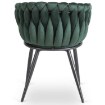 Mebel Elite Стул Elena, зеленый, плетеный, велюровый, ME.ELENA/Z/V/K - Home Club, изображение 9