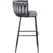 Mebel Elite Барный стул Flores, серый, велюровый, ME.FLORES/P/CZ/V/H - Home Club, изображение 5