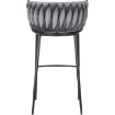 Mebel Elite Барный стул Flores, серый, велюровый, ME.FLORES/P/CZ/V/H - Home Club, изображение 6