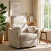 Mebel Elite Раскладной кресло Raul, бежевый цвет, плюшевая ткань, ME.RAUL/BZ/SZTR/FW - Home Club, изображение 2