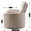 Mebel Elite Раскладной кресло Raul, бежевый цвет, плюшевая ткань, ME.RAUL/BZ/SZTR/FW - Home Club, изображение 16