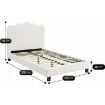 Mebel Elite Кровать 120x200 Crater, кремового цвета, с тканевой обивкой, ME.CRATER/120/KR/T/LOZ - Home Club, изображение 3