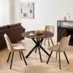 Mebel Elite Стол Lauren 90 см, дуб рустикальный/чёрный, ME.LAUREN/RU/CZ/S90 - Home Club, изображение 2