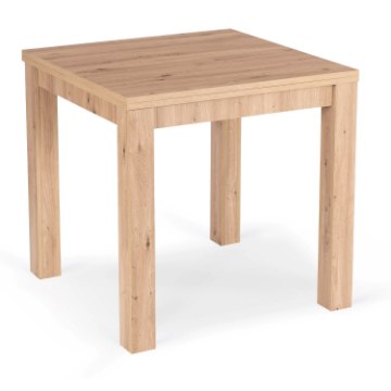 Mebel Elite Раздвижной стол Max 80–160 см, дуб Artisan, W.MAX/DA/S - Home Club