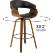 Mebel Elite Вращающийся барный стул Jersey из экокожи, ME.JERSEY/CZ/O/DG/E/H - Home Club
