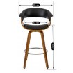 Mebel Elite Вращающийся барный стул Jersey из экокожи, ME.JERSEY/CZ/O/DG/E/H - Home Club, изображение 7