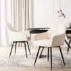 Mebel Elite Обертове крісло Larisa кремового кольору з тканини букле, ME.LARISA/KR/CZ/TB/K - Home Club, зображення 2