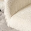 Mebel Elite Обертове крісло Larisa кремового кольору з тканини букле, ME.LARISA/KR/CZ/TB/K - Home Club, зображення 6