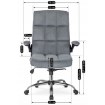 Mebel Elite Обертове крісло London, сіре, ME.LONDON/P/T/FO - Home Club, зображення 8