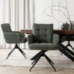 Mebel Elite Вращающееся кресло Akita, зеленое, из вельвета, ME.AKITA/Z/SZTR/K - Home Club, изображение 2