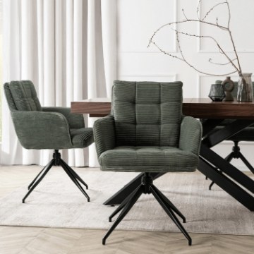 Mebel Elite Вращающееся кресло Akita, зеленое, из вельвета, ME.AKITA/Z/SZTR/K - Home Club