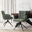 Mebel Elite Вращающееся кресло Akita, зеленое, из вельвета, ME.AKITA/Z/SZTR/K - Home Club, изображение 3