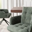 Mebel Elite Вращающееся кресло Akita, зеленое, из вельвета, ME.AKITA/Z/SZTR/K - Home Club, изображение 4
