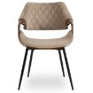 Mebel Elite Стул Dakota, бежевый/орех, велюр, ME.DAKOTA/BZ/O/V/K - Home Club, изображение 8