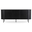 Mebel Elite Комод Trish 180 см, двухдверный, с выдвижными ящиками, черный, ME.TRISH/CZ/KOM180 - Home Club, изображение 6