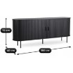 Mebel Elite Комод Trish 180 см, двухдверный, с выдвижными ящиками, черный, ME.TRISH/CZ/KOM180 - Home Club, изображение 10