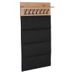 Mebel Elite Настінна вішалка Prato 80 см, дуб Artisan/графіт, W.PRATO/110/DA/PAN - Home Club