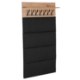 Mebel Elite Настінна вішалка Prato 80 см, дуб Artisan/графіт, W.PRATO/110/DA/PAN - Home Club