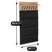 Mebel Elite Настінна вішалка Prato 80 см, дуб Artisan/графіт, W.PRATO/110/DA/PAN - Home Club, зображення 5