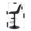 Mebel Elite Барный стул Arcos 2, черный, велюровый, ME.ARCOS2/CZ/V/H - Home Club, изображение 8
