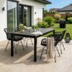 Mebel Elite Садовий стіл Argos 160–210 см, темно-сірий дуб/чорний, ME.ARGOS/160-210/P/CZ/OGR/S - Home Club, зображення 2